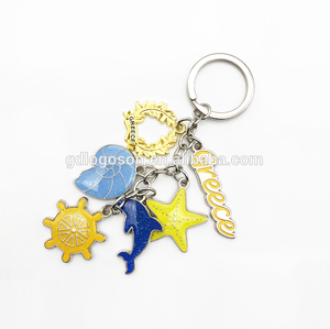 LLavero de <span class=keywords><strong>Metal</strong></span> Artificial con forma de estrella de mar, colgante de <span class=keywords><strong>Metal</strong></span> con diseño de estrella de mar y tortuga marina - Product Image 5