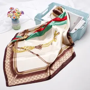 디자이너 hijab 2019 도매 shawls hijab 인도네시아 hairscarf 실크 폴리 에스터 이슬람 스카프 인쇄 큰 크기 스퀘어 hijab