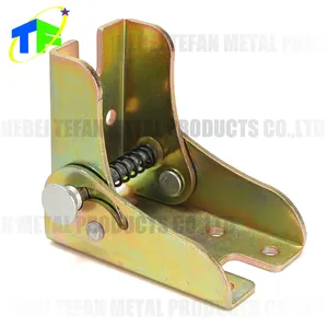 Custom OEM Zinc Steel Sheet Stamped Self Lock Folding Feet Hinges for Table/Bed