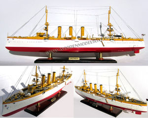 Modèle de bateau en bois SMS EMDEN-Modèle artisanal en bois BT0005P fabriqué au Vietnam - Product Image 3