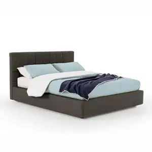 Factory price premium platform bed strong slat support king or queen size bed