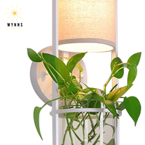 Moderno nordico 6W corpo in ferro LED <span class=keywords><strong>applique</strong></span> da parete stile semplice staffa in vetro piante verdi decorazione casa ufficio applicazione interna - Product Image 6