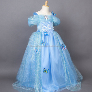 Muchachas <span class=keywords><strong>de</strong></span> los niños Vestidos vestido <span class=keywords><strong>de</strong></span> traje <span class=keywords><strong>de</strong></span> La Princesa <span class=keywords><strong>Anna</strong></span> <span class=keywords><strong>Elsa</strong></span> Congelado 2016 - Product Image 1