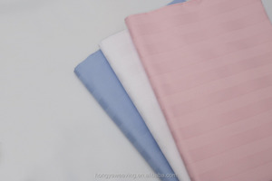 Tela de cama para hotel, <span class=keywords><strong>100%</strong></span> algodón, 300TC, 3cm, rayas satinadas