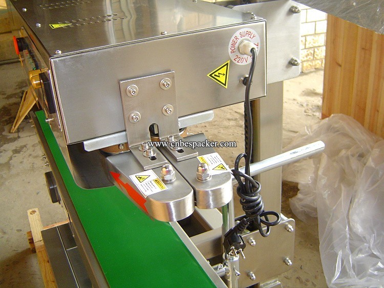 Objet lourd continue en polyéthylène film sac d'étanchéité machine