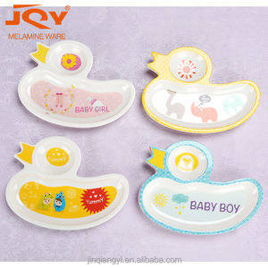 Bébé dîner ensemble canard forme plaque bonne qualité mélamine <span class=keywords><strong>assiette</strong></span> pour enfants - Product Image 5