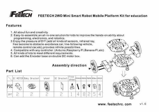 2WD Sürücü DC Motor Kiti Arduino Robot Araba Şasi