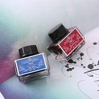 Encre pour stylo de calligraphie 10 couleurs encre pour stylo à plume jeu d'encre dessin Non carbone écriture Art artisanat calligraphie encres bouteilles 15ml bouteille