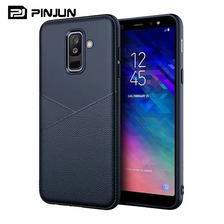 high quality leather texture design back covers for samsung a6 plus 2018 s22 23 A04 A23 A73 A53 A13 soft tpu case