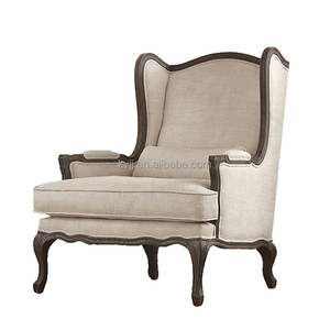 KVJ-7620-3 Sofá Diván de Madera Maciza Estilo <span class=keywords><strong>Francés</strong></span> <span class=keywords><strong>Antiguo</strong></span>, Muebles para Cafetería - Product Image 4