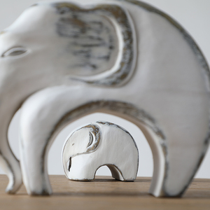Intérieurs de maison Ornements familiaux en résine Décoration artisanale Statues d'éléphants Décoration intérieure en résine - Product Image 6