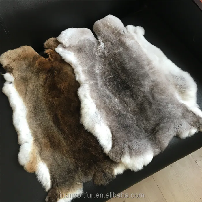 Factory Direct Sale Luxurious Genuine Chinchilla Skin Rex Rabbit Fur