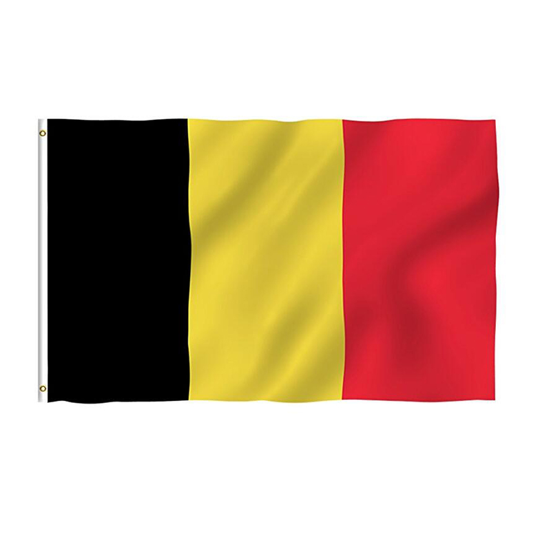 Черно красный флаг с желтым рисунком