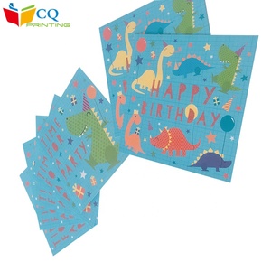 Giá rẻ tùy chỉnh <span class=keywords><strong>in</strong></span> ấn tuyệt vời Fancy giấy chúc mừng sinh nhật thẻ với biểu tượng cá nhân - Product Image 4