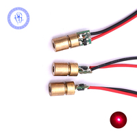 Laser rouge à diodes ajustables, 5V 650nm 5mW Laser rouge