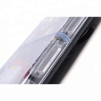 Mini barre lumineuse LED magnétique de couleur ambre, barre lumineuse LED pour ambulance