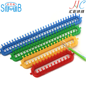 Accessori per maglieria a mano produttore all'ingrosso vendita popolare rettangolo lungo lana plastica telaio fai da te - Product Image 5