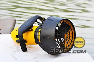 Scooter do mar amarelo aquático submarino, equipamento de mergulho