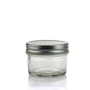 100ミリリットルTapered Round Mason Jars For Storage With Screw Cap