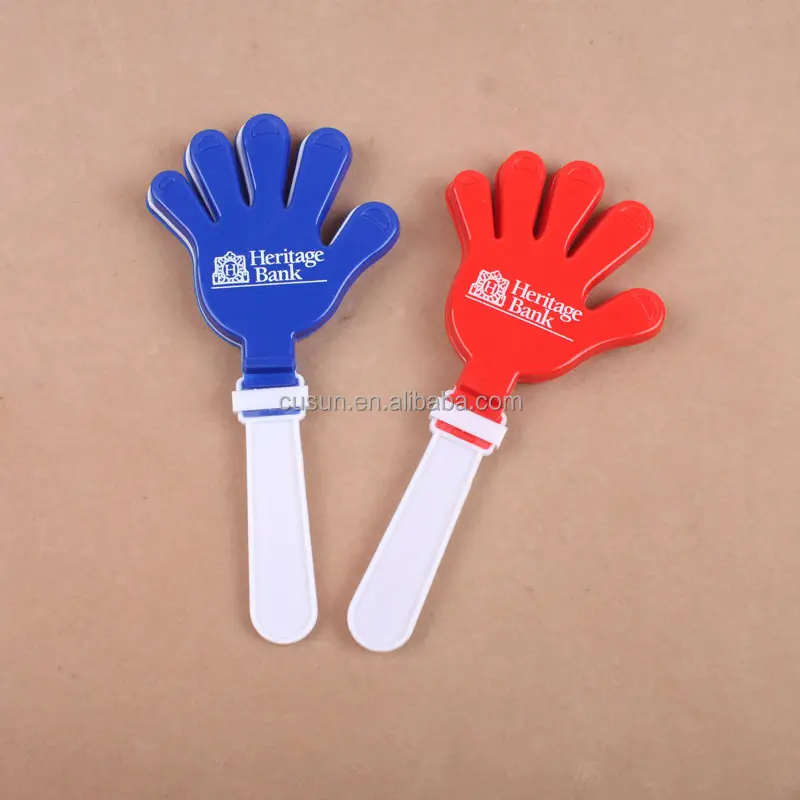 18 см мини Хлопушка руки пластиковый Пользовательский логотип ручной Хлопушка шумогенератор