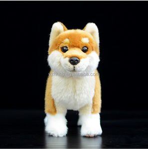 OEM peluş köpek oyuncaklar sevimli simülasyon sarı köpek dolması hayvan bebekler yumuşak oyuncaklar - Product Image 3