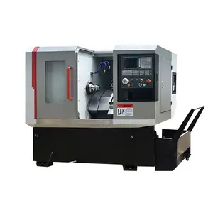 Tornio cnc in metallo CK35L tornio cnc a letto inclinato da 45 gradi per la produzione di filettature metalliche