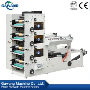 Paper Printing Machine Inexpensive Paper Film Stickers Label Flexographic UV Printing Machine Flexo Cup Fan Rotogravure Printing Machine 6 Color