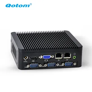 Qotom 4 COM无风扇电脑J1900工业迷你电脑