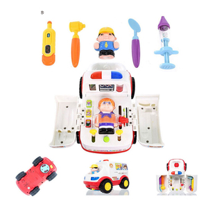 Huile juguetes 836 <span class=keywords><strong>ambulancia</strong></span> doctor vehículos <span class=keywords><strong>de</strong></span> juguete con luces y sonidos temprana juguetes educativos para niños 2018 - Product Image 6