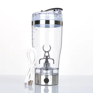 450Ml Tự Động Milkshake Trộn Cốc Cà Phê Nhựa Thép Không Gỉ Bpa Miễn Phí USB Rung Điện Cup