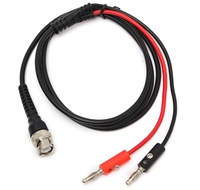 Fil de connecteur de fiche banane BNC mâle à double 4mm de haute qualité pour les applications d'alimentation
