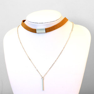 Mode <span class=keywords><strong>Rose</strong></span> D'or De <span class=keywords><strong>Tatouage</strong></span> Collier de Velours Grand Alliage Collier Ras Du <span class=keywords><strong>Cou</strong></span> Plaqué Or Pour Les Femmes - Product Image 4