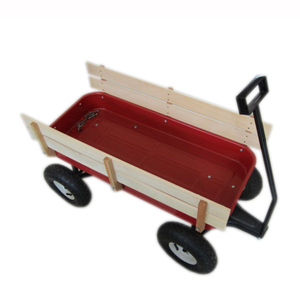木製ガーデンツールキッズおもちゃビーチカート4輪輸送バギーカート - Product Image 5