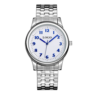Logo personalizzato Orologio di Business Classico Guarda Gli Uomini In Acciaio Inox Banda OEM Orologio <span class=keywords><strong>con</strong></span> il Numero Arabo - Product Image 1