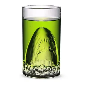 도매 뜨거운 새로운 디자인 제품 도매 동물 상어 모양 맥주 컵/맥주 유리/차 마시는 머그