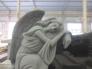 Гранитные породы ангела, памятники, Лидер продаж, использование кладбища, черный графический дизайн Jinghuang Xiamen Port American полированный CN;FUJ - Product Image 3