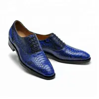 Awesome Handmade Python Textured Genuine Cow-Hide Leather Loafers