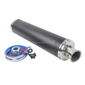 Noir Double Silencieux D'échappement Boulon Sur Le Tuyau Pour <span class=keywords><strong>Suzuki</strong></span> SV1000 <span class=keywords><strong>SV</strong></span> <span class=keywords><strong>1000</strong></span> 2003-2007 Nouveau - Product Image 1
