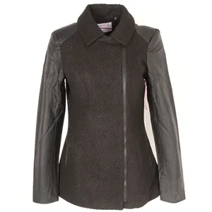 Высококачественная одежда, избыточная Женская парка malton, пальто, женское кожаное пальто с рукавом