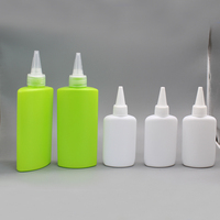 Bouteilles vides en plastique PP pour colle à ongles, applicateur à pointe fine, pour vernis à ongles et nail art, 60ml/150ml, vert et blanc, vente en gros, personnalisables