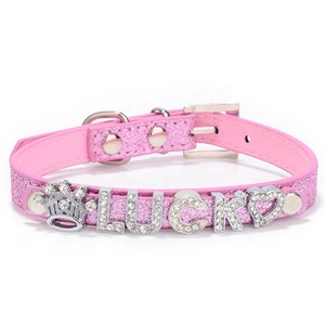 Collar de piel sintética ostentoso para perro, accesorio para mascotas de 10MM, personalizado, de calidad personal, ostentoso, DIY, aplicación popular, venta al por mayor - Product Image 3