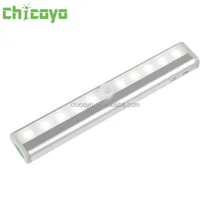 CHICOYO 10 LED Akülü Closet için Hareket Sensörü LED Işık Taşınabilir Gece Işıkları Koridor Merdiven Banyo