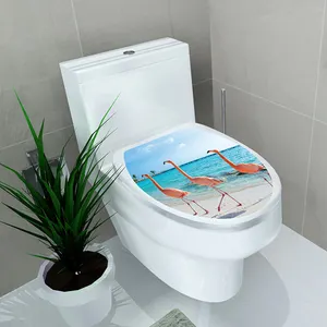 浴室転送ステッカー Suppliers-新しいデザイン防水便座カバーステッカー浴室装飾用