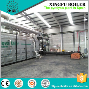15 TPD fully continuous waste tyre/plastic pyrolysis plant for fuel oil