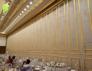 <span class=keywords><strong>Arabia</strong></span> Saudita de paneles de pared para salón de hotel corredera de pared de partición en China salón de Bodas de pared de partición - Product Image 3