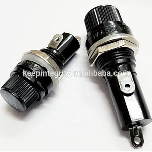 Portafusibile in vetro di alta qualità 5x20 foro fusibile 12mm pannello PCB ad alta temperatura 5*20mm portafusibile