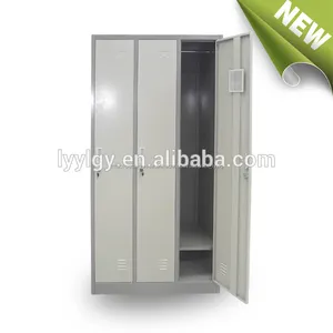 laminado compacto metal aço inoxidável 3 portas do armário armário