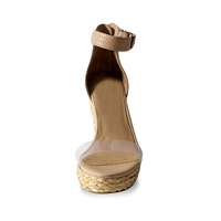 Espadrilles à talons hauts pour femme, en PVC transparent, lanière à boucle supérieure, vente en gros, nouvelle collection 2020