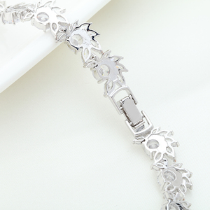 LUOTEEMI-Conjunto de collar y pendientes de circonia cúbica para mujer, conjunto de joyería de lujo, brillante, AA, boda, venta al por mayor - Product Image 5