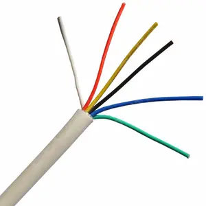 Cable de seguridad de 6 núcleos de 24AWG, cable de alarma de 7/0.2mm de cobre